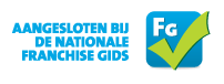 Lid van Nationale Franchise Gids, logo met vinkje.