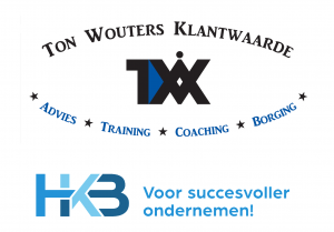 Ton Wouters Klantwaarde logo met HKB slogan.