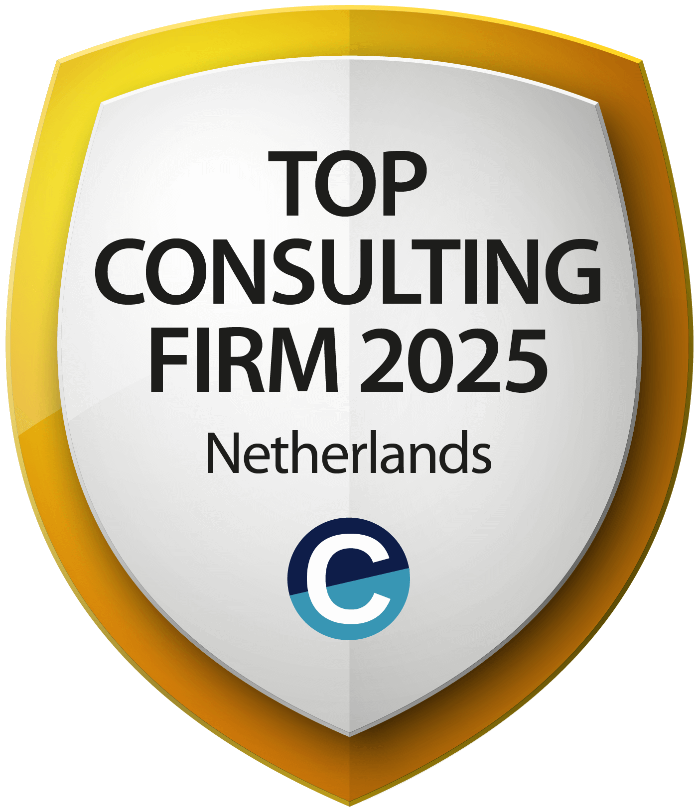 Top consulting bedrijf Nederland 2025 badge